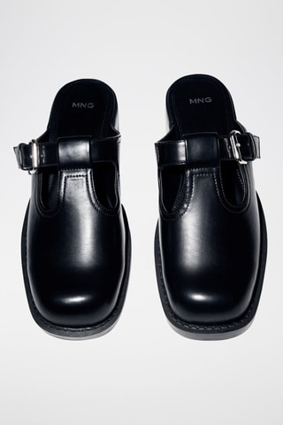 Sabots boucle de style mule - Noir