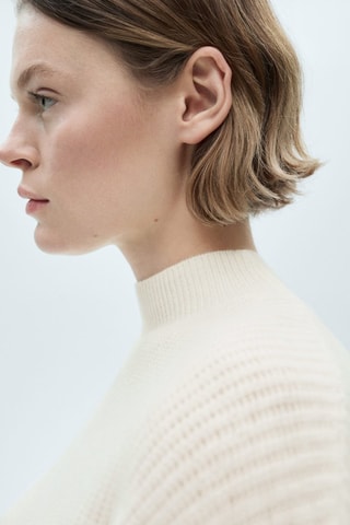 Pull-over en laine oversize - Ecru