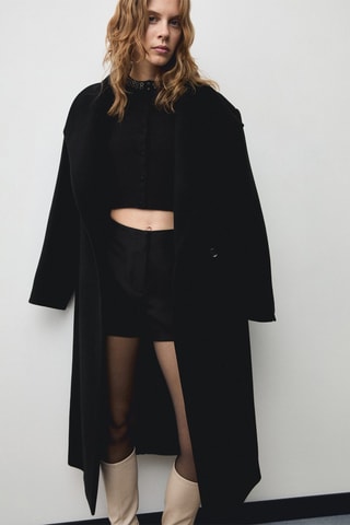 Cardigan col strass - Noir