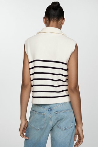 Gilet maille fermeture Éclair - Bleu marine