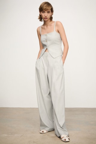 Gilet rayures boutons - Ciel