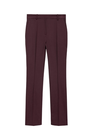 Pantalon de costume fines rayures - Bordeaux