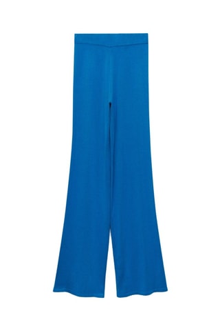 Pantalon maille wideleg - Bleu électrique