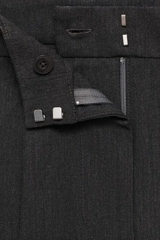 Pantalon droit pinces - Gris