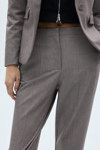 Pantalon droit costume - Gris