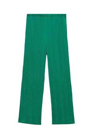 Pantalon plissé fluide - Vert