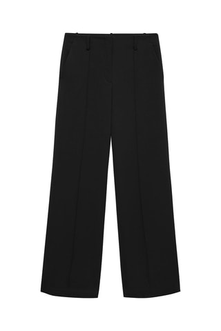 Pantalon droit pinces - Noir