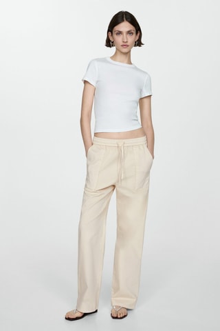 Pantalon - Blanc cassé