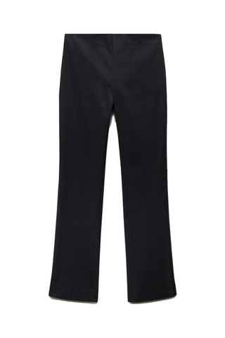 Pantalon flare lin - Noir