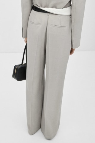 Pantalon droit costume - Gris clair