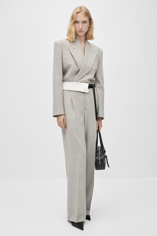 Pantalon droit costume - Gris clair