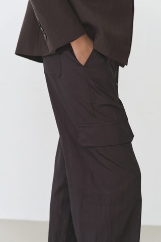 Pantalon cargo soft - Anthracite