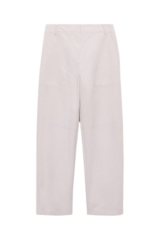 Pantalon wideleg coutures décoratives - Lilas