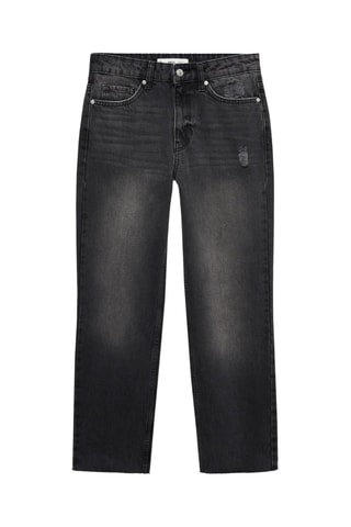 Jean Blanca droit crop - Noir