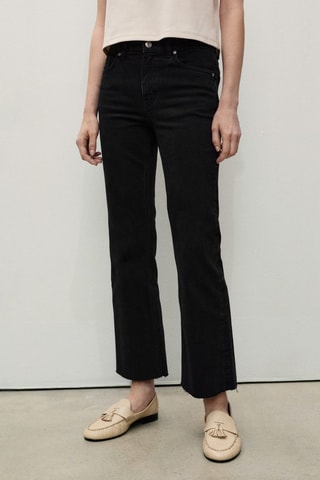 Jean Sienna flare crop - Noir