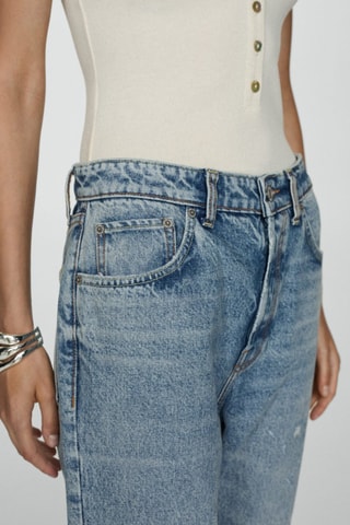 Jean loose style boyfriend - Bleu