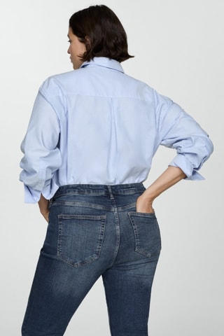 Jean skinny taille haute - Bleu marine