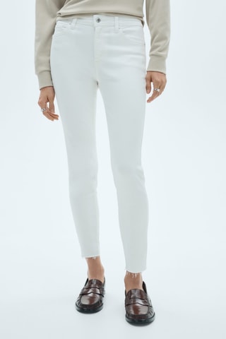 Jeans skinny crop - Blanc