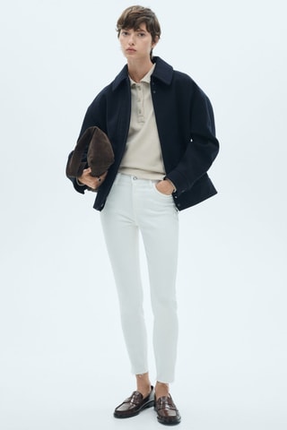 Jeans skinny crop - Blanc