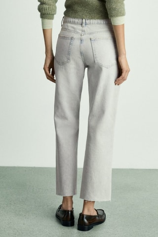 Jean Blanca droit crop - Bleu clair