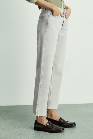 Jean Blanca droit crop - Bleu clair