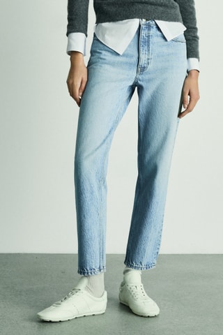 Jean Mom2000 mom taille haute - Bleu