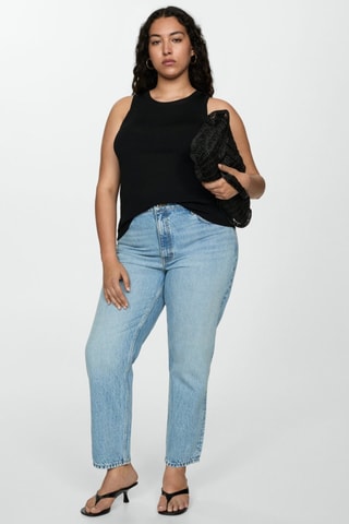 Jean Mom2000 mom taille haute - Bleu