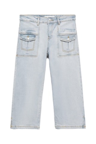 Jean capri droit - Bleu