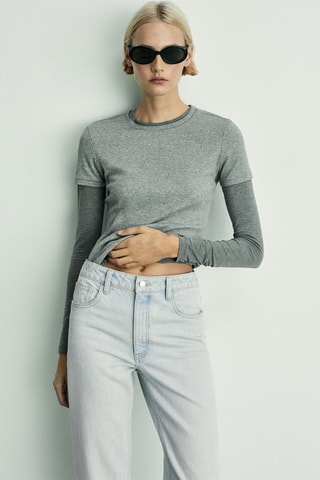 Jean Newmom taille haute - Bleu