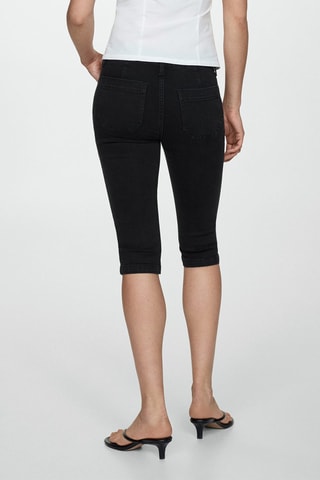 Jean slim capri - Noir