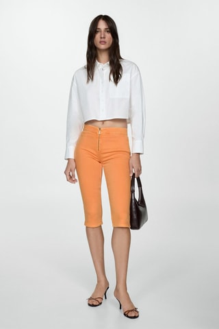 Jean slim capri - Orange