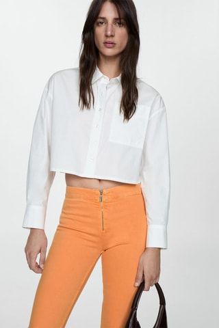 Jean slim capri - Orange