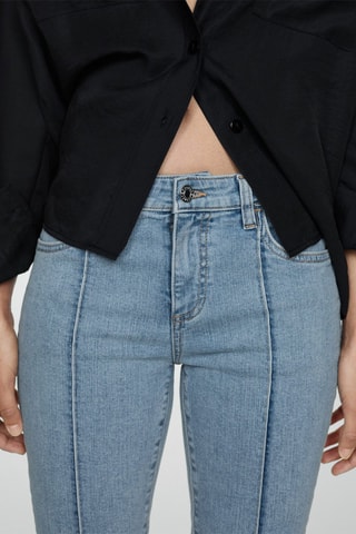 Jean slim capri - Bleu clair