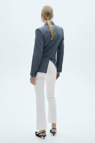 Jean Sienna flare crop - Blanc