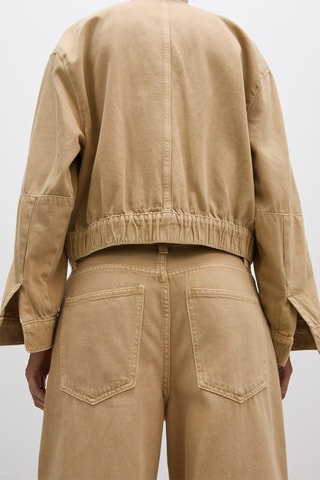 Bomber en jean - Marron