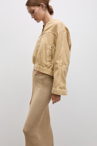 Bomber en jean - Marron