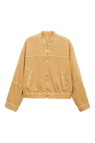 Bomber en jean - Marron