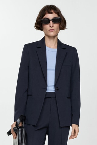 Veste costume cintrée - Bleu marine foncé