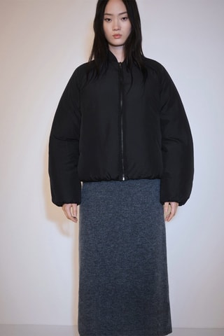 Veste bomber fermeture Éclair - Noir