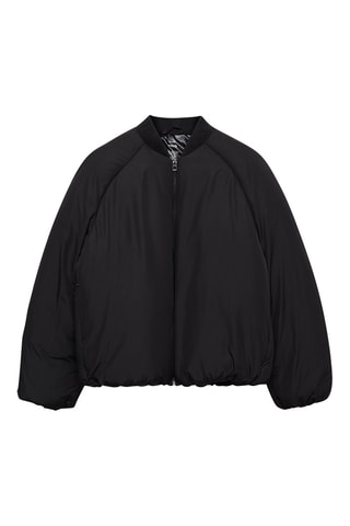 Veste bomber fermeture Éclair - Noir