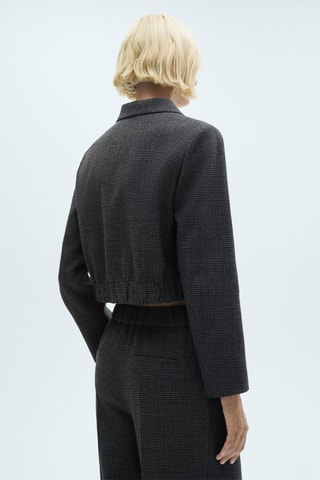 Veste tweed boutons - Noir