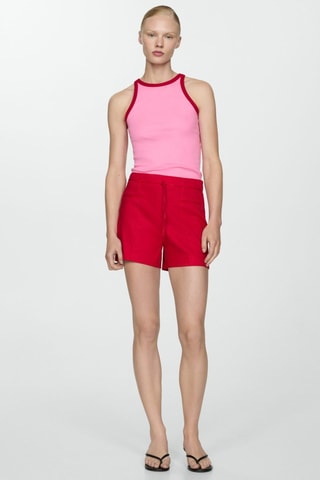 Top liserés contrastants - Rose