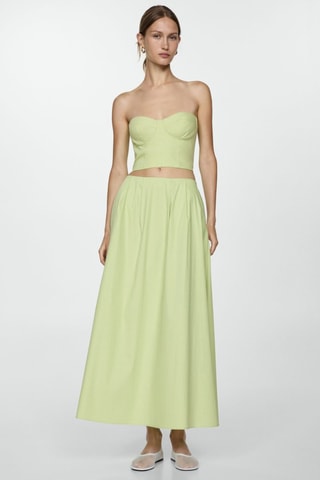 Crop top bustier - Vert pastel