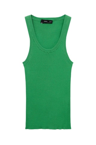 Top maille bretelles - Vert