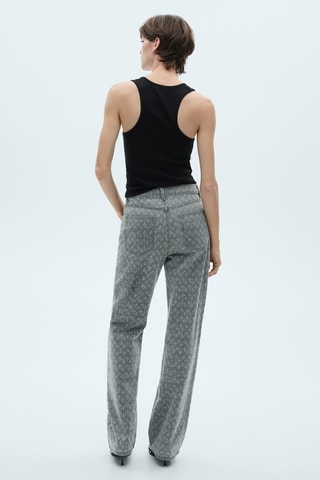 Top coton bretelles larges - Noir