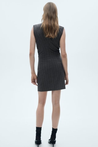 Robe à motif chevrons - Gris