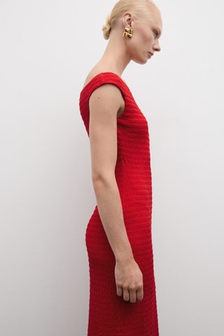 Robe longue épaules dénudées - Rouge