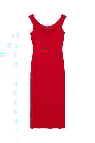 Robe longue épaules dénudées - Rouge
