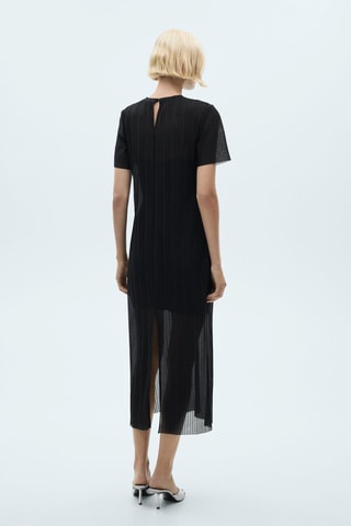 Robe plissée Lurex - Noir