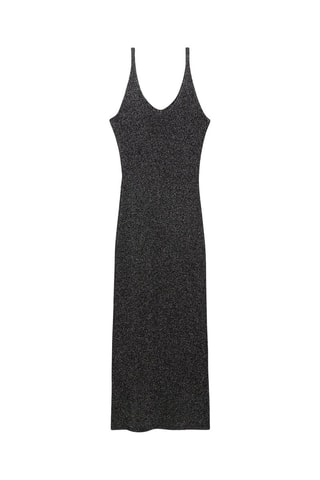 Robe maille Lurex - Noir